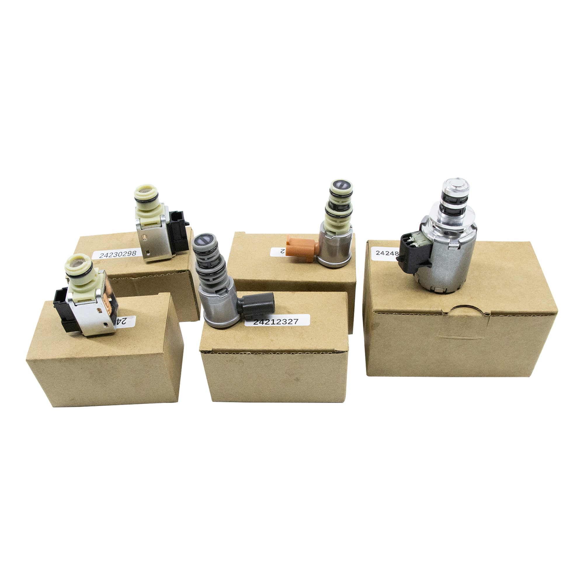 4L60E 4L65E Transmission Master Solenoid Kit Compatible with GM EPC Shift 2003-On 5pc Set(100% New)