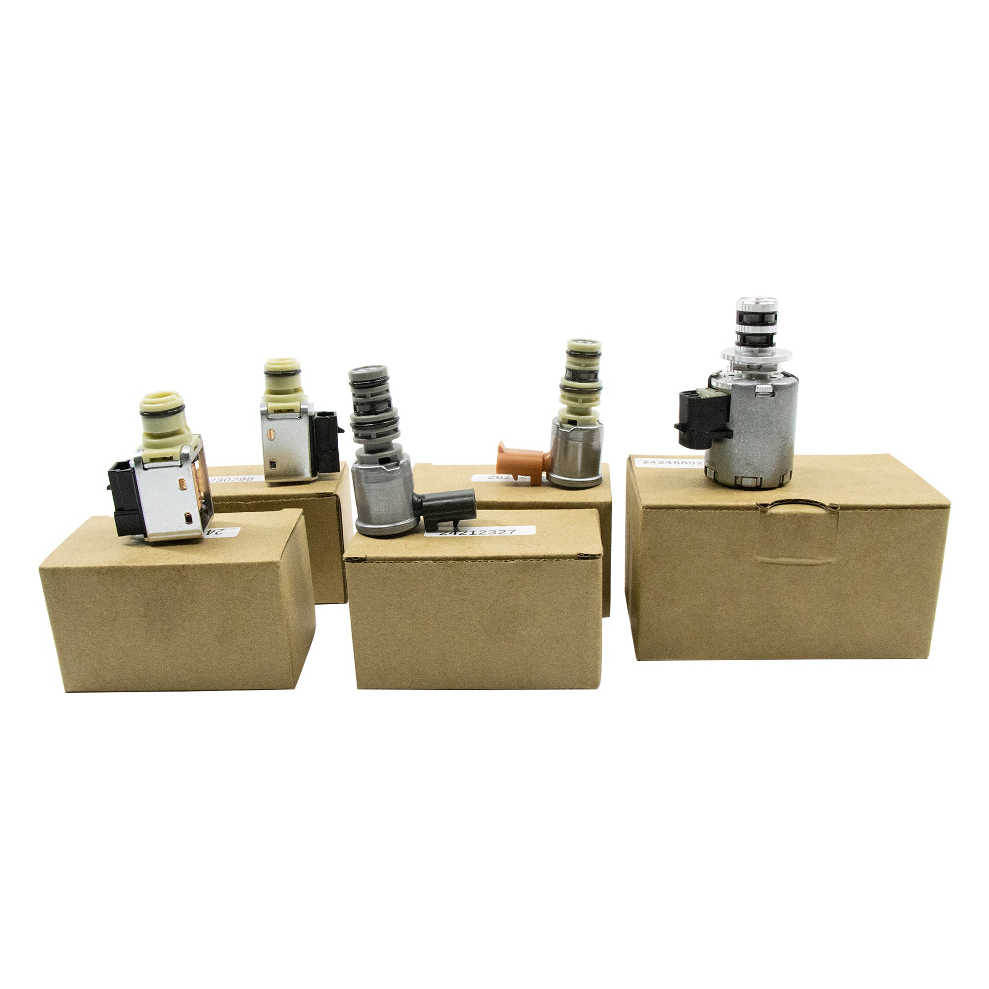 4L60E 4L65E Transmission Master Solenoid Kit Compatible with GM EPC Shift 2003-On 5pc Set(100% New)