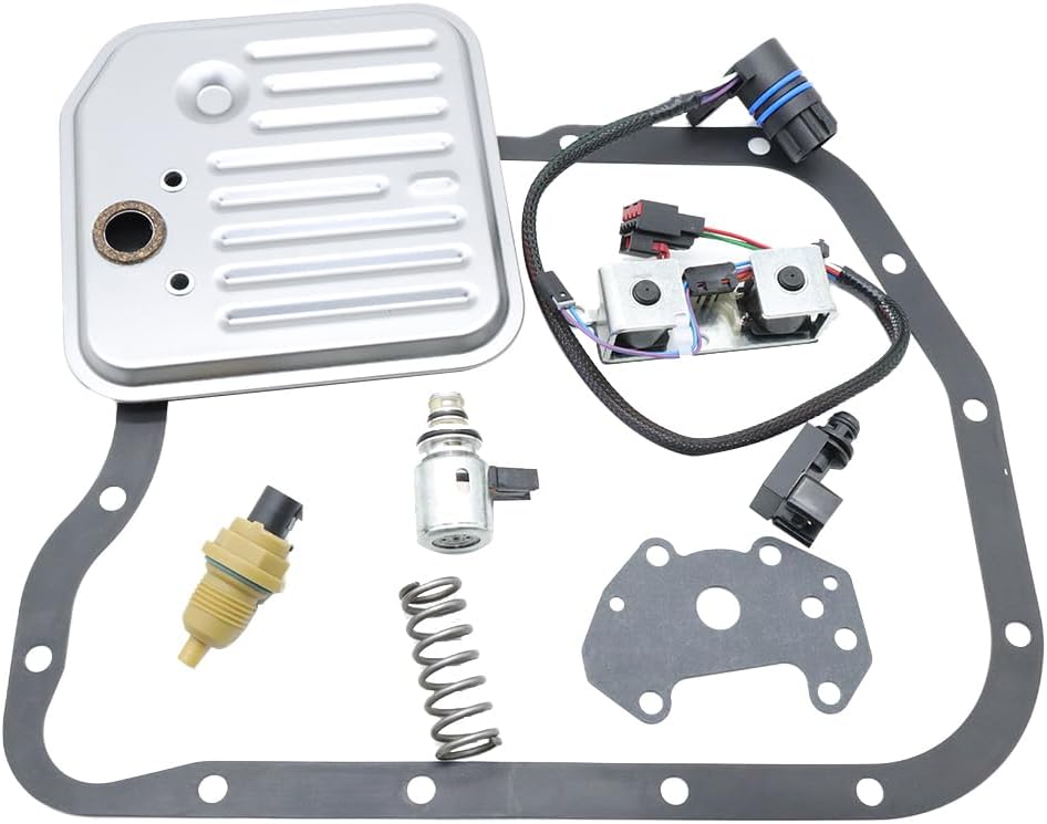 A518 46RE 47RE 48RE Transmission Filter Kit Solenoid Service & Upgrade Kit Set Compatible With Dodge Ram Jeep 2000 up