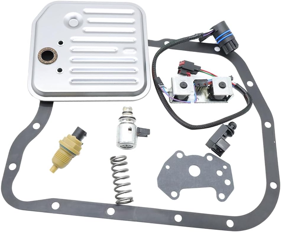 A518 46RE 47RE 48RE Transmission Filter Kit Solenoid Service & Upgrade Kit Set Compatible With Dodge Ram Jeep 2000 up