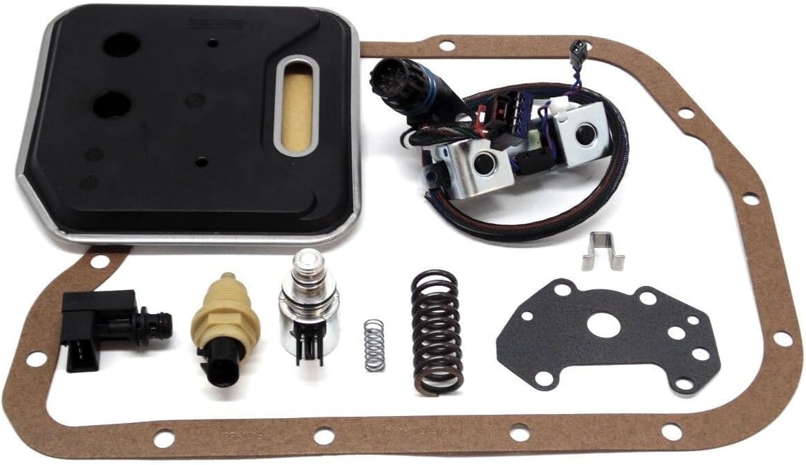 A518 46RE 47RE 48RE Transmission Filter Kit Solenoid Service & Upgrade Kit Set Compatible With Dodge Ram Jeep 2000 up