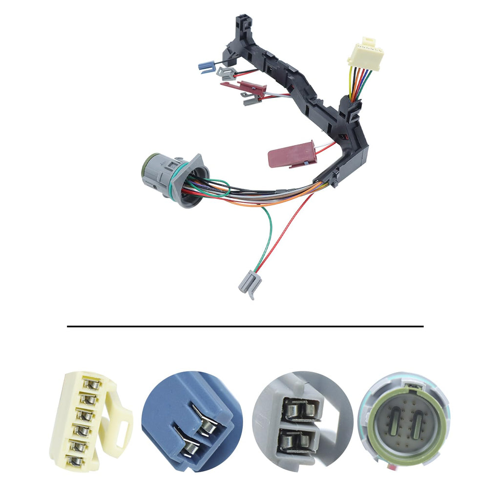 Transmission 6 Solenoid, 5 Speed Transmission Wiring Harness for Allison Fits for 1999-2003 GM Chevy Duramax Allison 1000/2000/2400, Replace# 29541371 350-0072 121446