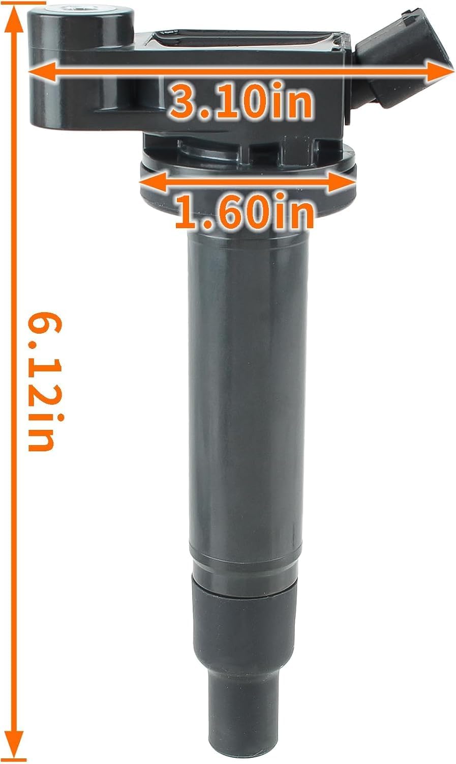 UF267 Ignition Coils & Spark Plugs 90919-01210 Replacement Part Compatible with Toyota Highlander Avalon Camry Solara 2000-2008, Fit Lexus ES300 ES330 RX300 RX330 RX400h 1999-2008 (6 Pack)