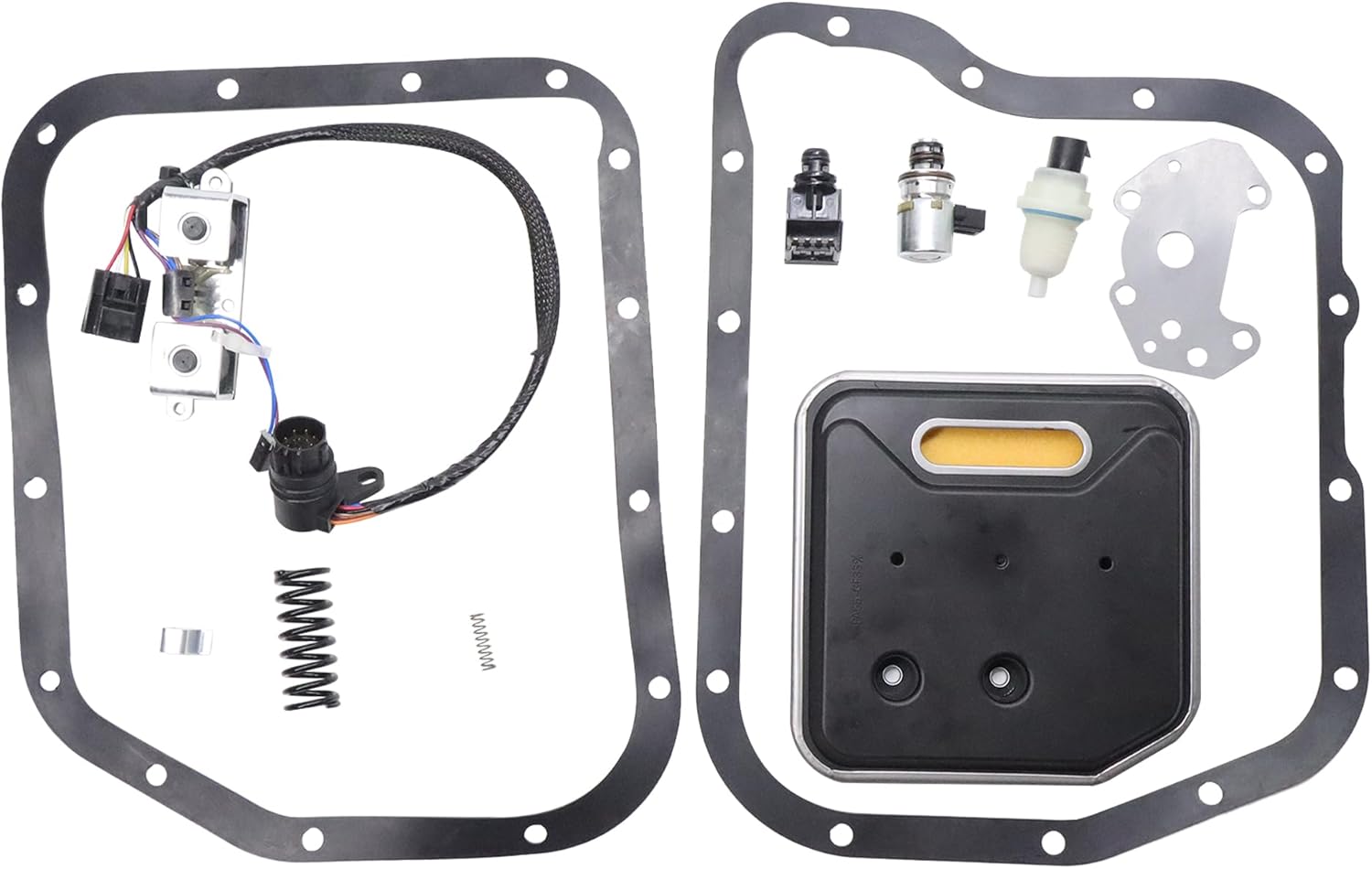 A500 A518 A618 46RE 47RE 48RE Transmission Filter Gasket Kit w/Governor Pressure Sensor Solenoid Compatible with Dodge Ram 1500 2500 3500 Dakota Durango Fit Jeep Grand Cherokee 2000-up