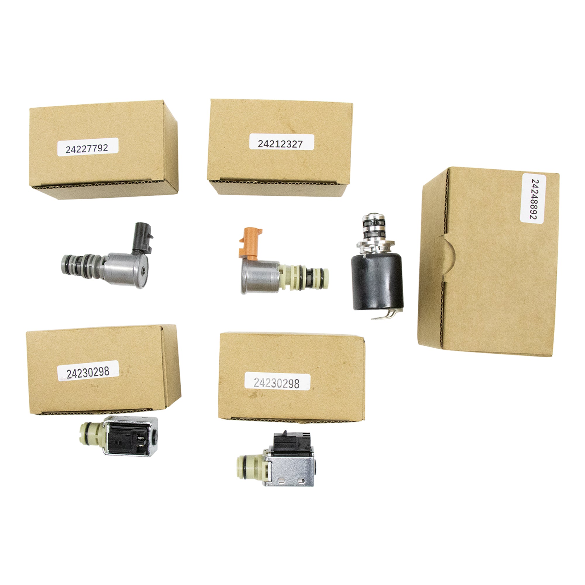 4L60E 4L65E Transmission Master Solenoid Kit Compatible with GM EPC Shift 1993-2002 5pc Set(100% New)