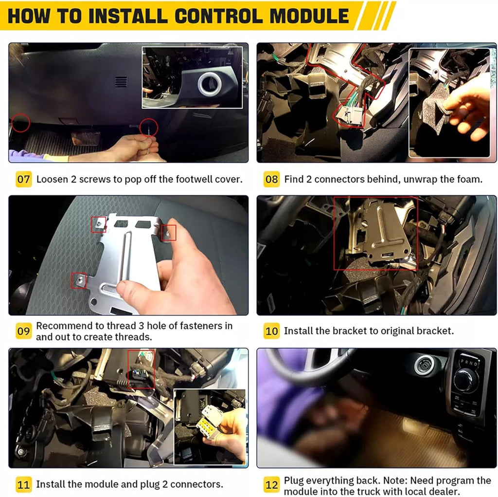 82215040AB Integrated Trailer Brake Control Module Kit with Switch Compatible with Ram 1500 2500 3500 4500 5500 2016-2018, Ram 1500 Classic 2019