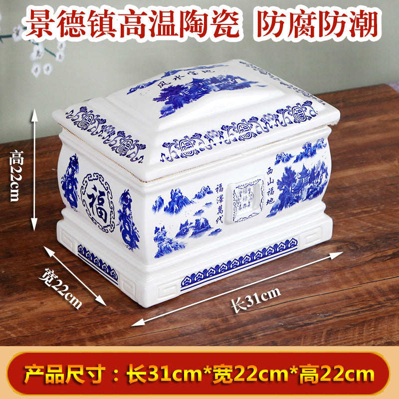 High-grade urn, ceramic material, various colors