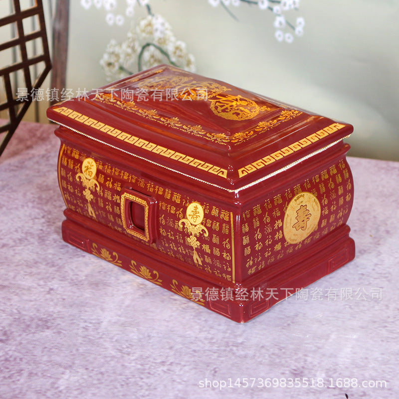 High-grade urn, ceramic material, various colors